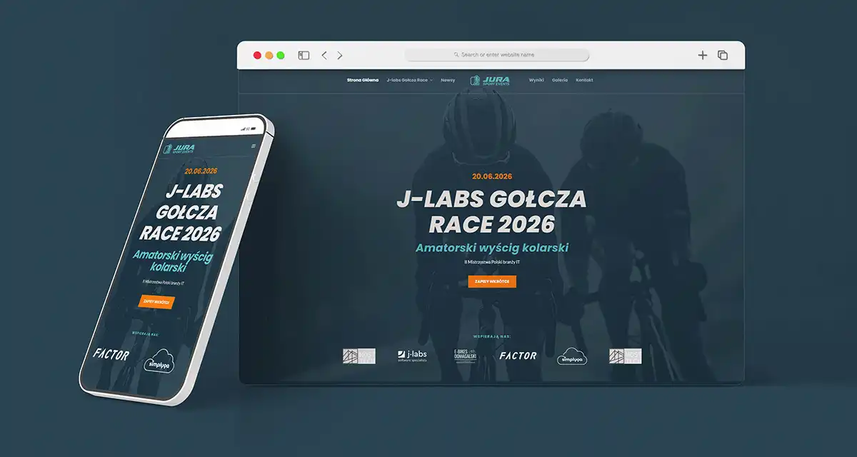 Konrad Czarnecki strony www projektowanie stron Marketing i logo identyfikacja Jura Sport Events